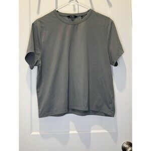 Cuts Shirt Womens Large Gray Almost Friday Tee Pyca Pro Stretch Crewneck Basic